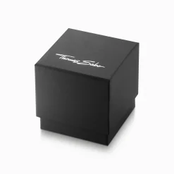 Store Damenuhr mit 33 mm, schwarzem Zifferblatt und weißen Blumen silberfarben Damen Uhren|Damenuhren